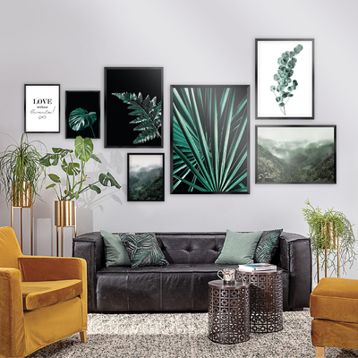 Green Jungle 7pc picture set