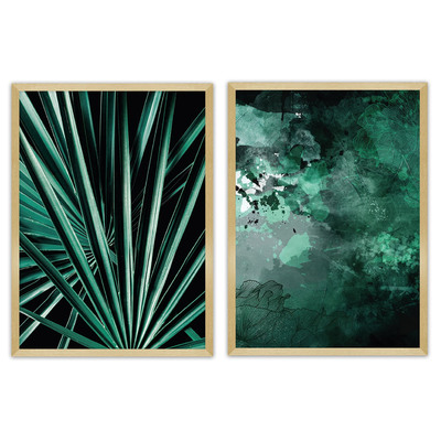 Sada obrazů Greenery 2ks. 50 x 70 cm