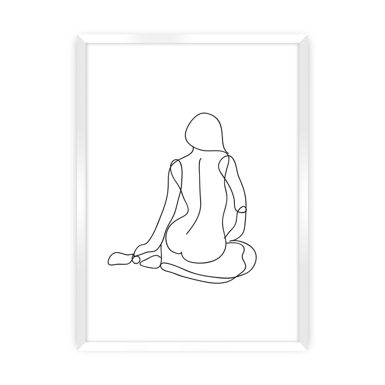 Dekoria Plagát Figure Line I, 30 x 40 cm , Ramka: Biała