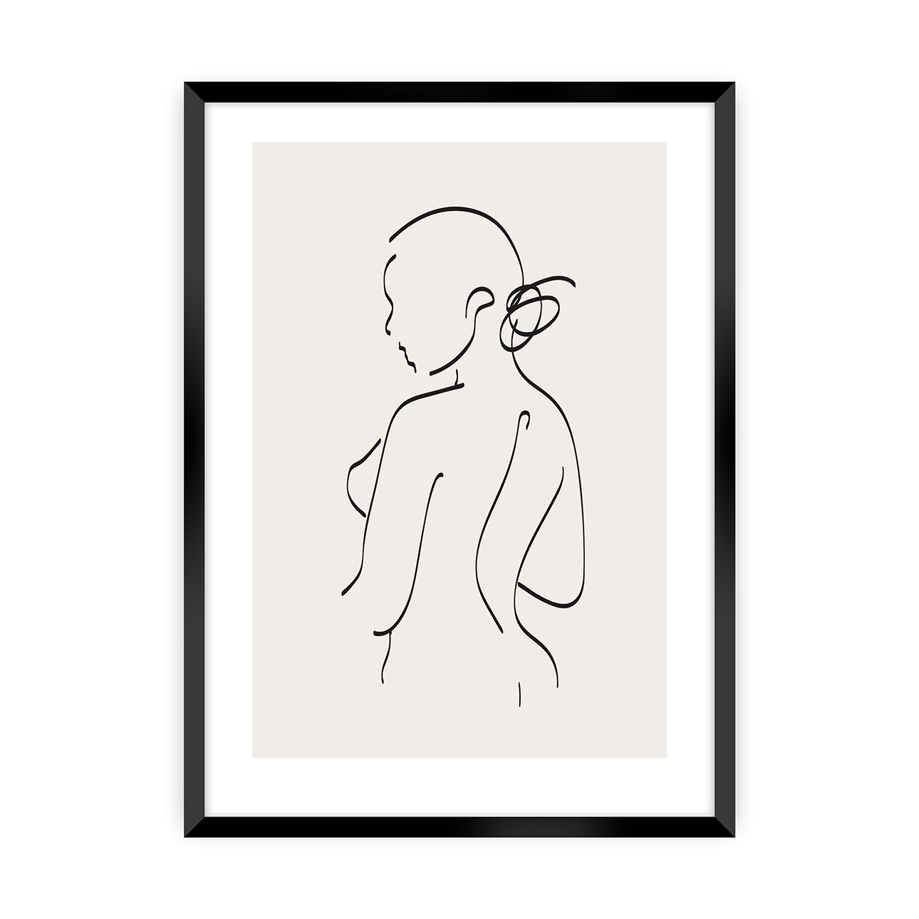 Poster Body Line I, 21 x 30 cm, Rahmen wählen: Czarna günstig online kaufen