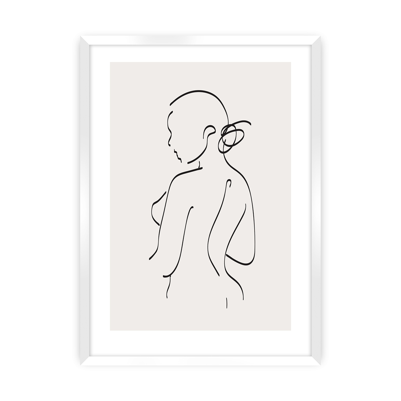 Poster Body Line I, Rahmen wählen: Biała günstig online kaufen