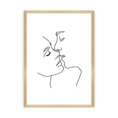 Plakát  Kiss Line 30 x 40 cm