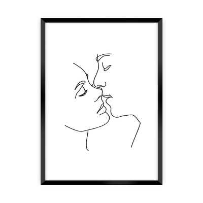 Plakát  Kiss Line 30 x 40 cm