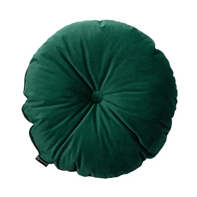 Round pillow with button