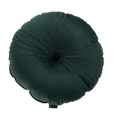 Round pillow with button