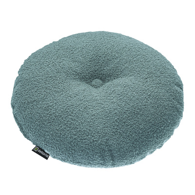 Rund velourpude ⌀37 cm fra kollektionen Teddy, Stof: 702-86