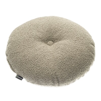 Rund velourpude ⌀37 cm fra kollektionen Teddy, Stof: 702-82