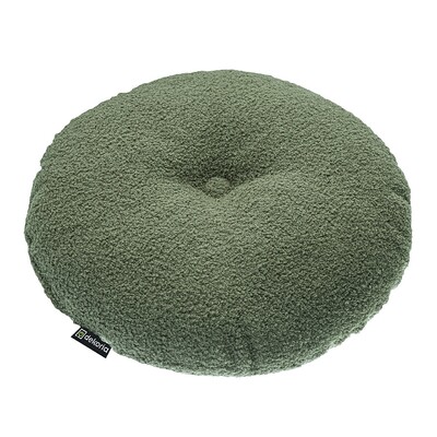 Rund velourpude ⌀37 cm fra kollektionen Teddy, Stof: 702-85