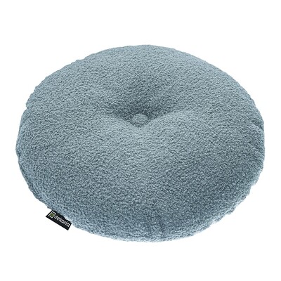 Rund velourpude ⌀37 cm fra kollektionen Teddy, Stof: 702-86