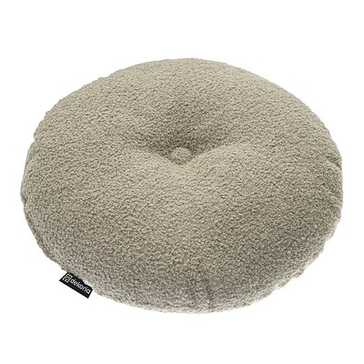 Rund velourpude ⌀37 cm fra kollektionen Teddy, Stof: 702-82