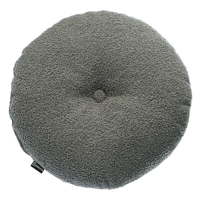 Rund velourpude ⌀37 cm fra kollektionen Teddy, Stof: 702-83