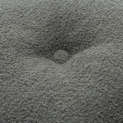 Rund velourpude ⌀37 cm fra kollektionen Teddy, Stof: 702-83