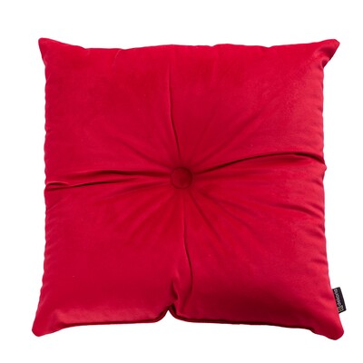 Sametový polštář Velvet s knoflíkem