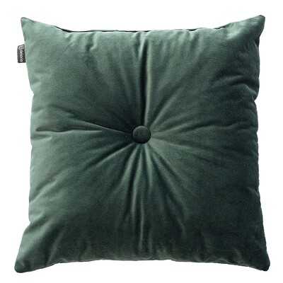 Sametový polštář Velvet s knoflíkem