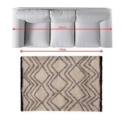 Dywan Royal Nomadic sand/black 120x170cm 120 x 170 cm
