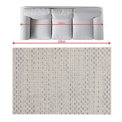 Tapis Lineo beige/midnight blue 160x230cm 160 x 230 cm