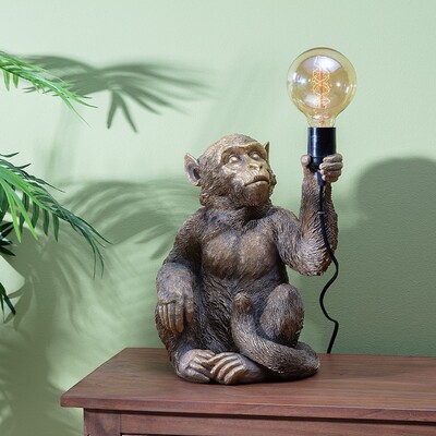 Arany Monkey asztali lámpa 36cm 25,5 x 23,5 x 36 cm