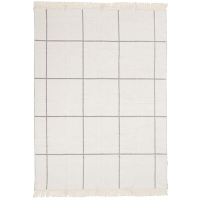 Kuscheldecke Cotton Cloud 150x200 Grey&Ecru Check 150 x 200 cm