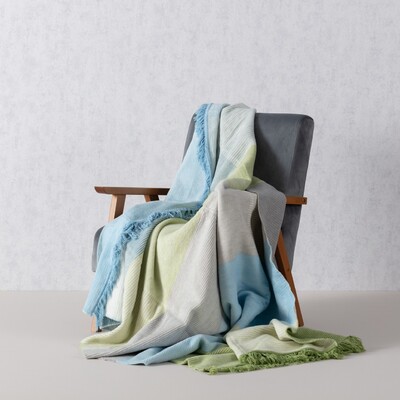 Deka Cotton Cloud 150x200cm Pastel Green&Blue 150 x 200 cm