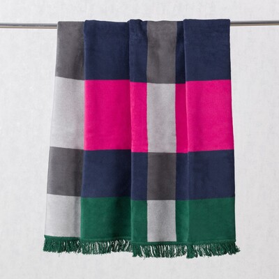 Koc Cosy Home 150x200cm Leaf&Fuchsia 150 x 200 cm