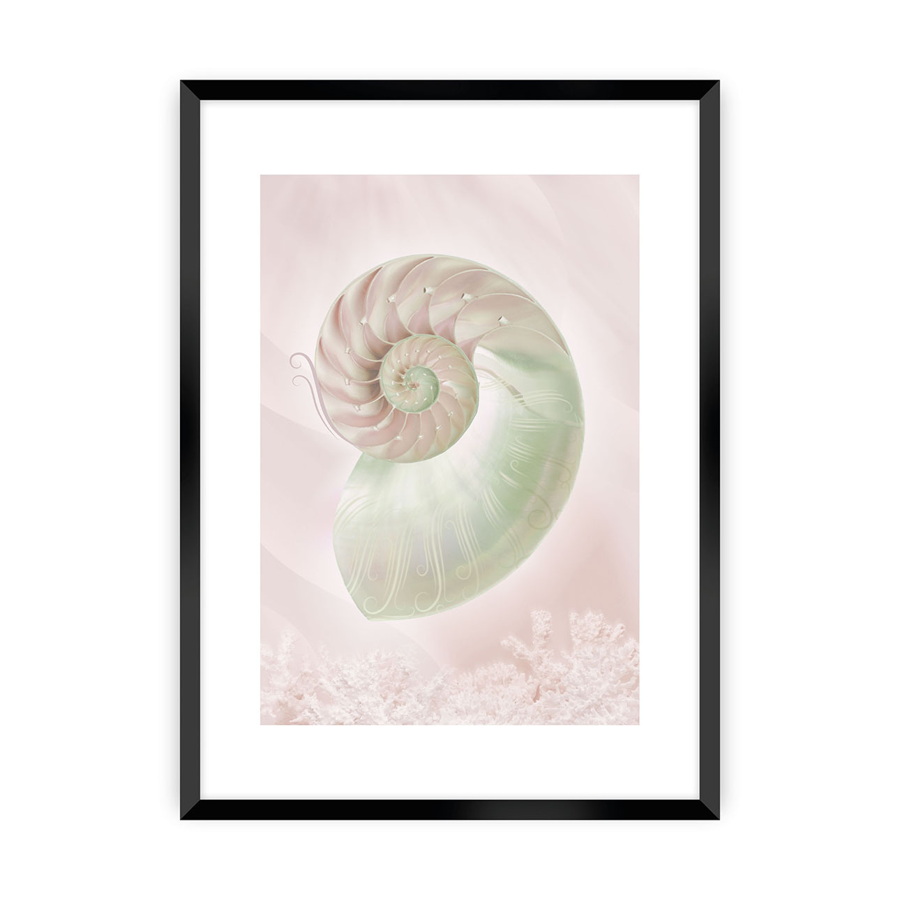 Poster Pastel Pink III, 21 x 30 cm , Ramka: Czarna günstig online kaufen