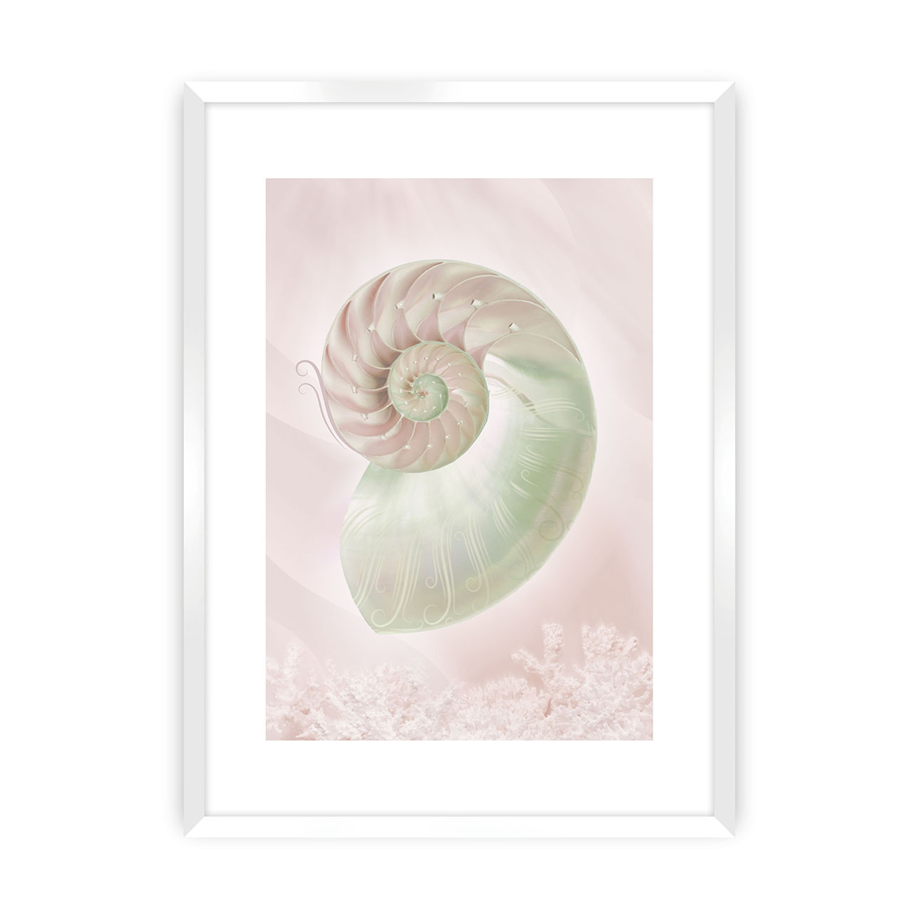 Poster Pastel Pink III, 40 x 50 cm , Ramka: Biała günstig online kaufen