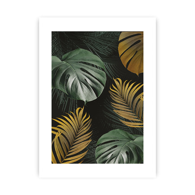 Plakát Golden Leaves I 30 x 40 cm