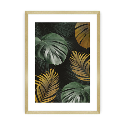 Plakát Golden Leaves I 30 x 40 cm