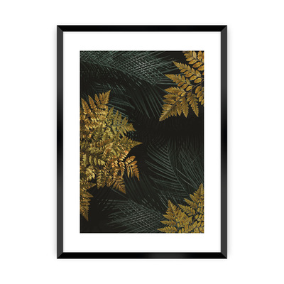 Plakát Golden Leaves II 30 x 40 cm
