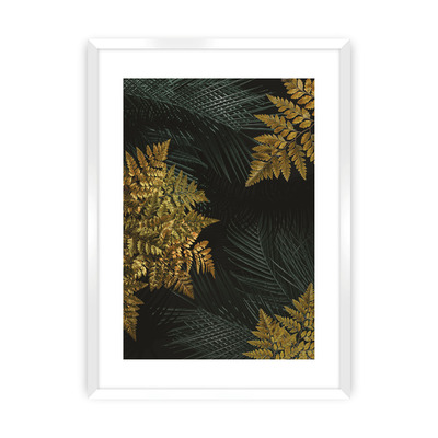 Plakát Golden Leaves II 30 x 40 cm