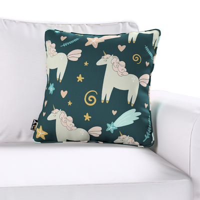Lola piped cushion cover 45 x 45 cm (18 x 18 inch) in collection Magic Collection, fabric: 500-43