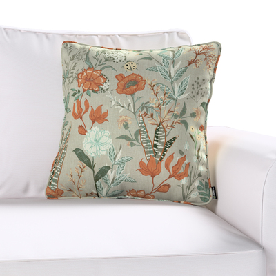 Pudebetræk<br/>Gabi med kant 45 x 45 cm fra kollektionen Flowers, Stof: 143-70