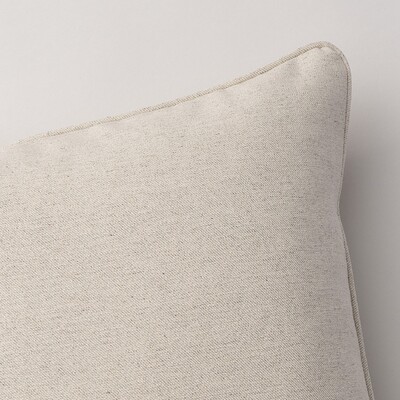 Pudebetræk<br/>Gabi med kant 45 x 45 cm fra kollektionen Hemp Blend, Stof: 159-34