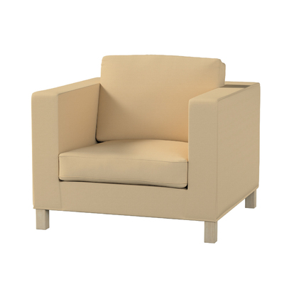 Bezug für Karlanda Sessel, kurz Bezug für Karlanda Sessel von der Kollektion Cotton Panama, Stoff: 702-47