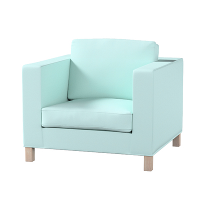 Karlanda armchair cover, pastel blue, 702-10, 90 x 87 x 66 cm