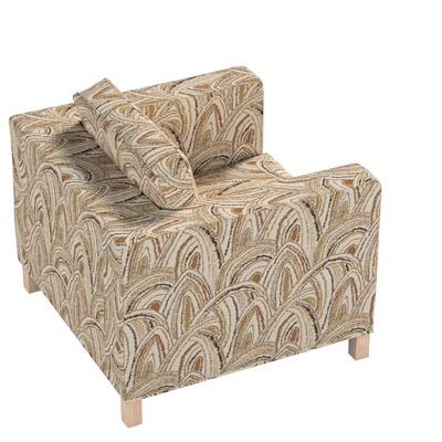 Karlanda betræk lænestol, kort 90 X 87 X 66 CM fra kollektionen Cosy Home, Stof: 145-34