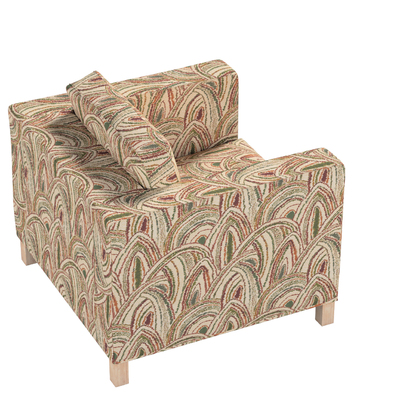 Karlanda betræk lænestol, kort 90 X 87 X 66 CM fra kollektionen Cosy Home, Stof: 145-32