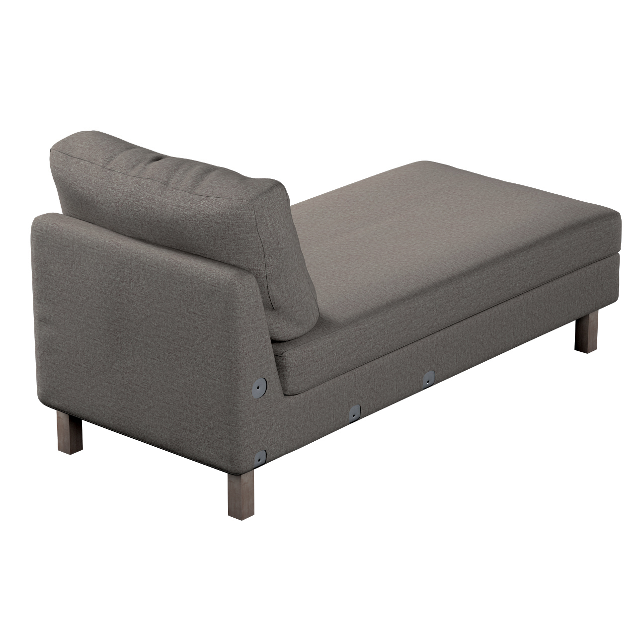 Bezug für Karlstad Recamiere Zustellsofa, kurz, dunkelgrau, Bezug für Karls günstig online kaufen