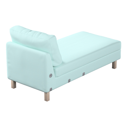 Karlstad chaise longue add-on unit cover, pastel blue, 702-10