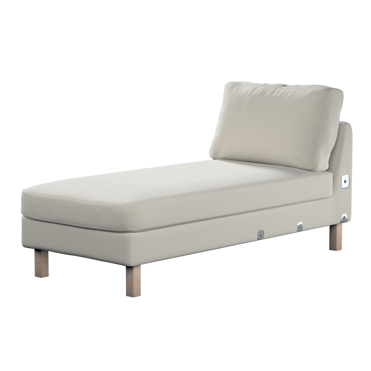 Bezug für Karlstad Recamiere Zustellsofa, kurz, grau, Bezug für Karlstad Re günstig online kaufen