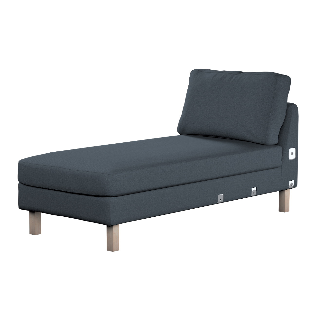 Bezug für Karlstad Recamiere Zustellsofa, kurz, Dunkelblau, Bezug für Karls günstig online kaufen