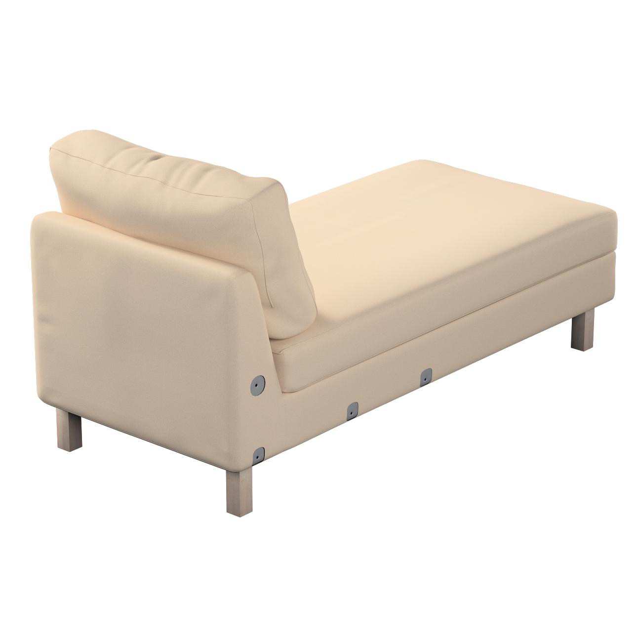 Bezug für Karlstad Recamiere Zustellsofa, kurz, creme-beige, Bezug für Karl günstig online kaufen