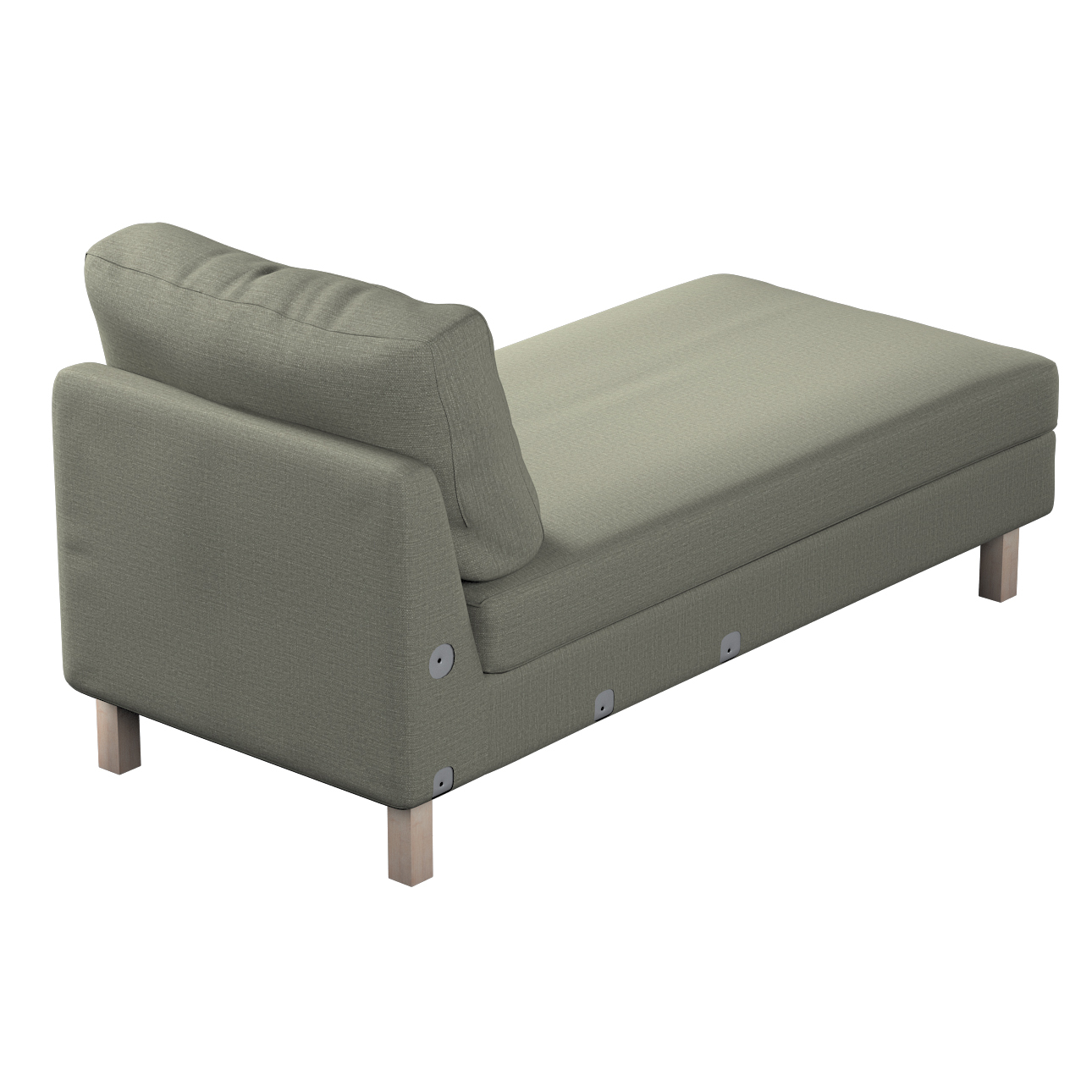 Bezug für Karlstad Recamiere Zustellsofa, kurz, grau-beige, Bezug für Karls günstig online kaufen