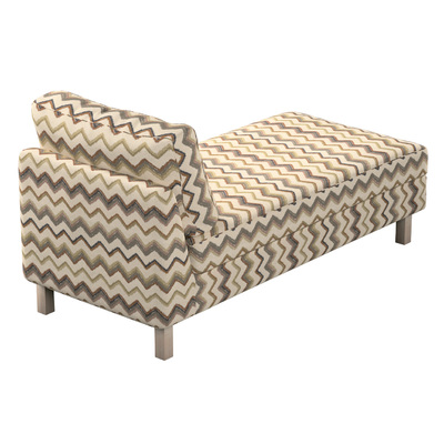Karlstad betræk Chaiselong, kort 80 X 160 X 80 CM fra kollektionen Cosy Home, Stof: 145-39