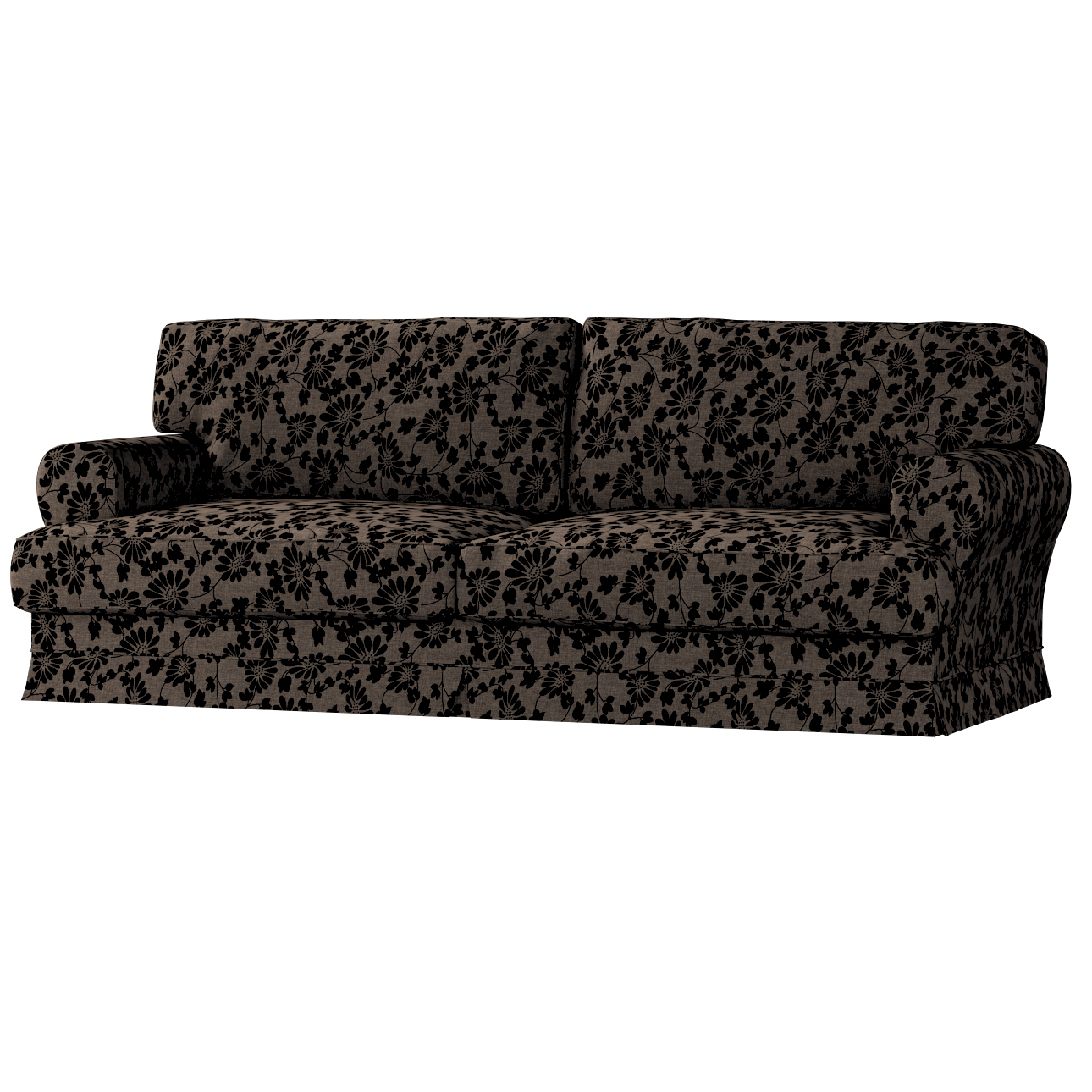 Bezug für Ekeskog Schlafsofa, braun-schwarz, Bezug für Ekeskog Schlafsofa, günstig online kaufen