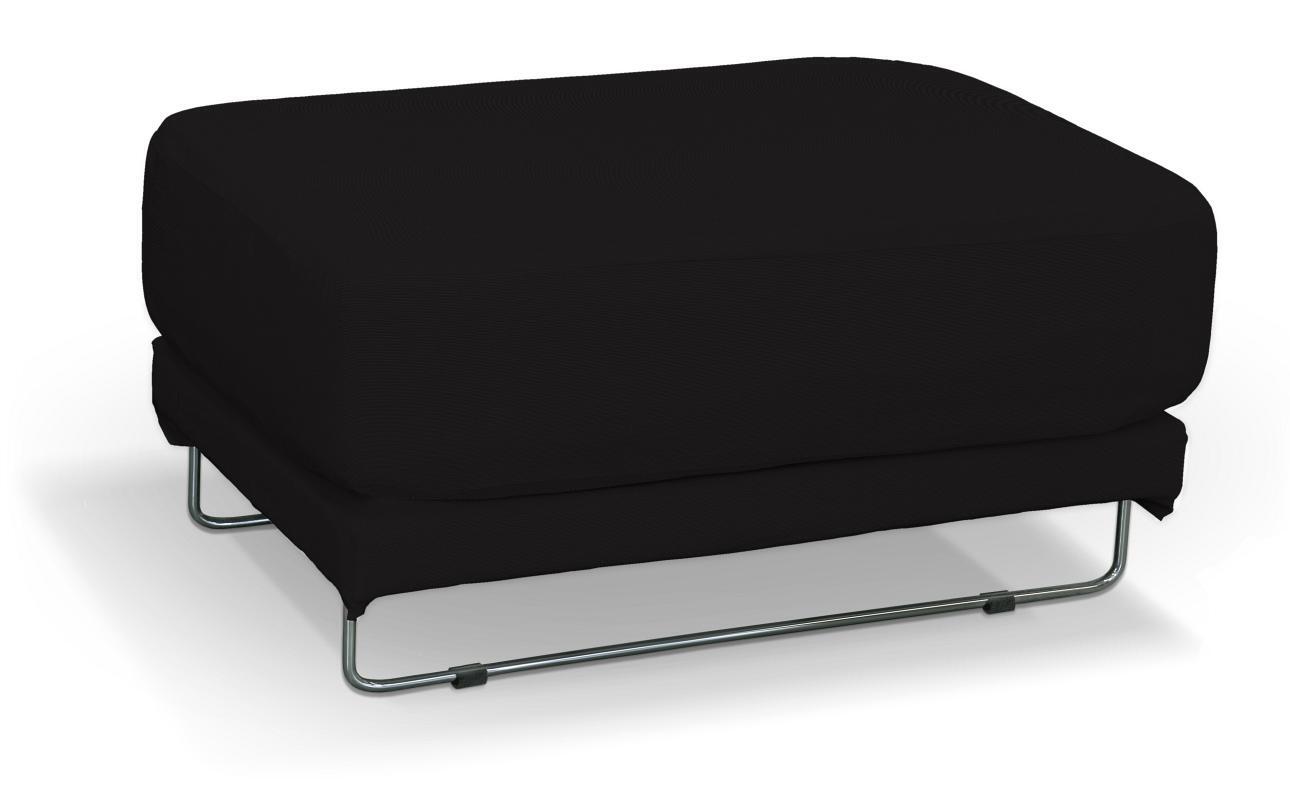 Dekoria Bezug für Tylösand Hocker, Kollektion Cotton Panama, schwarz