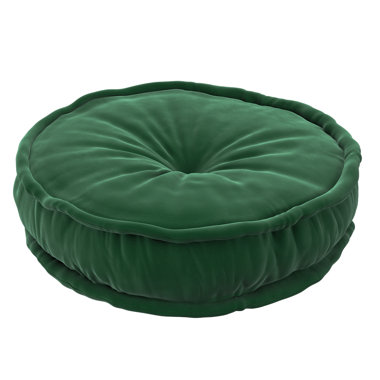 Zdjęcia - Puf / sofa POSH Puf francuski, butelkowa zieleń, 50x13cm,  Velvet 