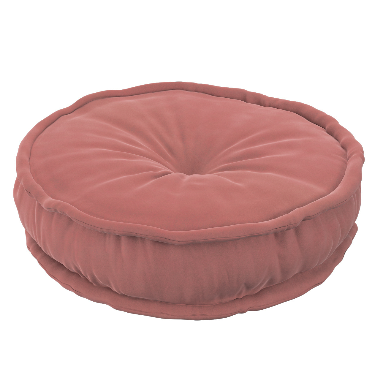 Zdjęcia - Puf / sofa POSH Puf francuski, zgaszony koral, 50x13cm,  Velvet 