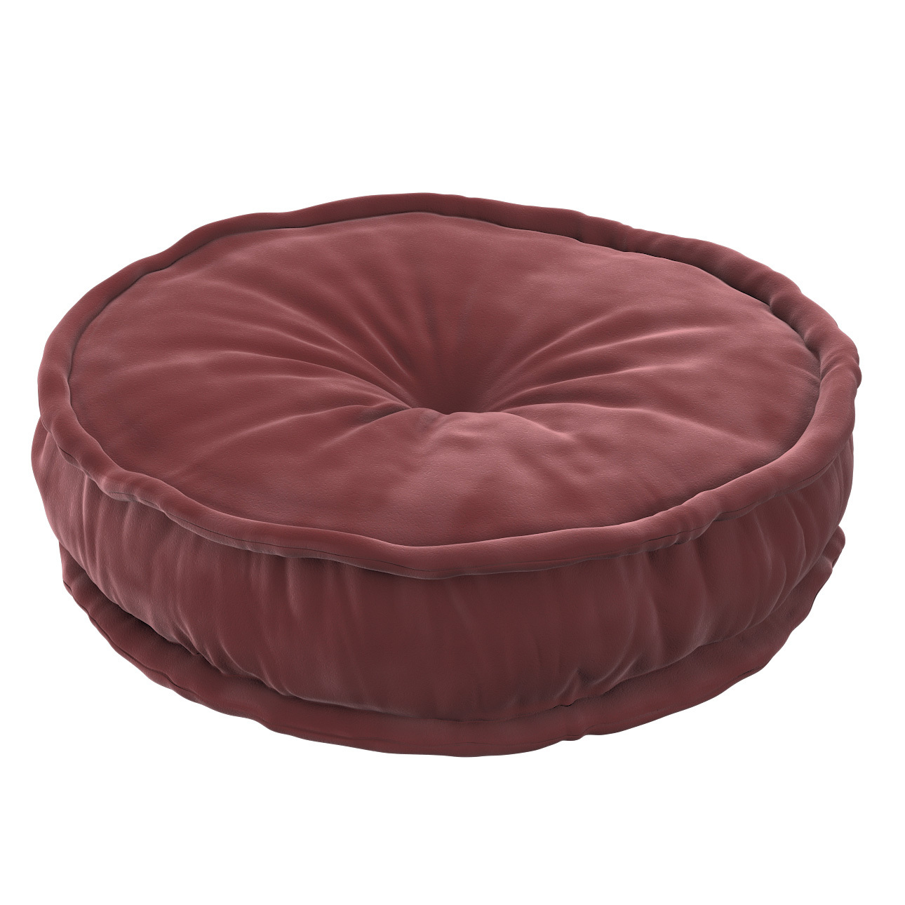 Zdjęcia - Puf / sofa POSH Puf francuski, bordowy, 50x13cm,  Velvet 