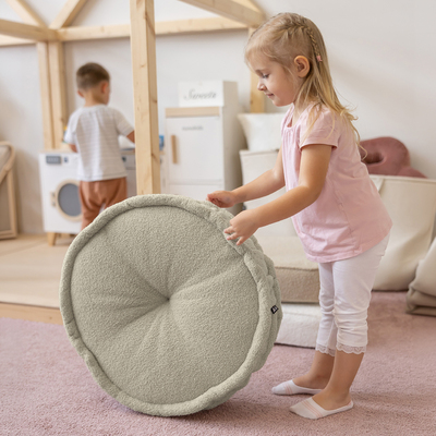 French pouf 50x13cm 50x13cm in collection Boucle, fabric: 702-82